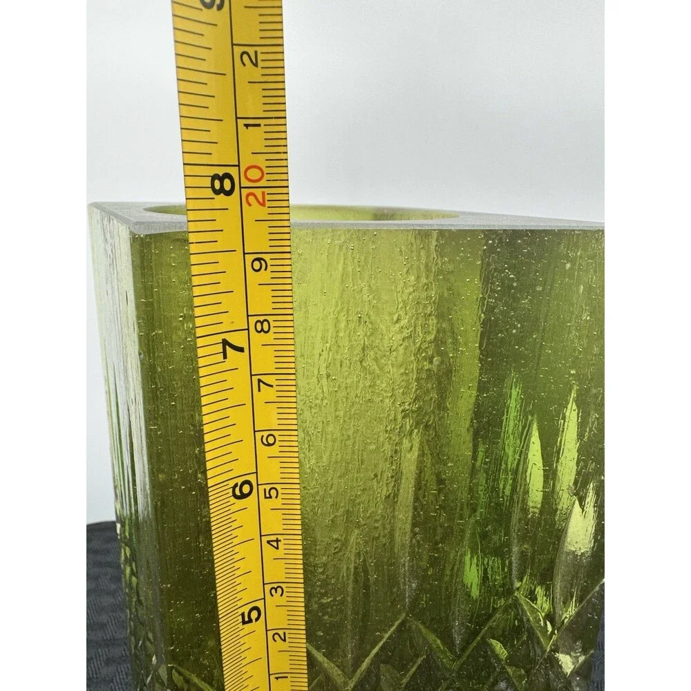 Mid-Century Sascha Brastoff Green Resin Candle Holder 1950s Vintage Or Vase